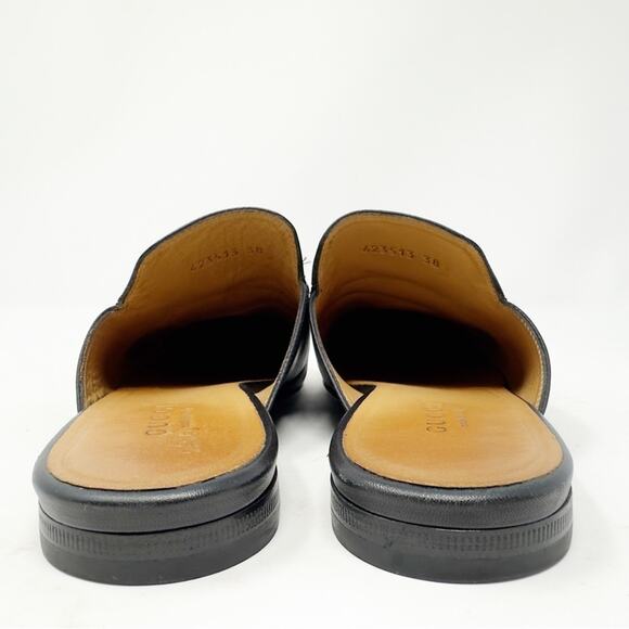 Gucci Princetown Black Leather Horsebit Mules Loafers 38 - Picture 5 of 10